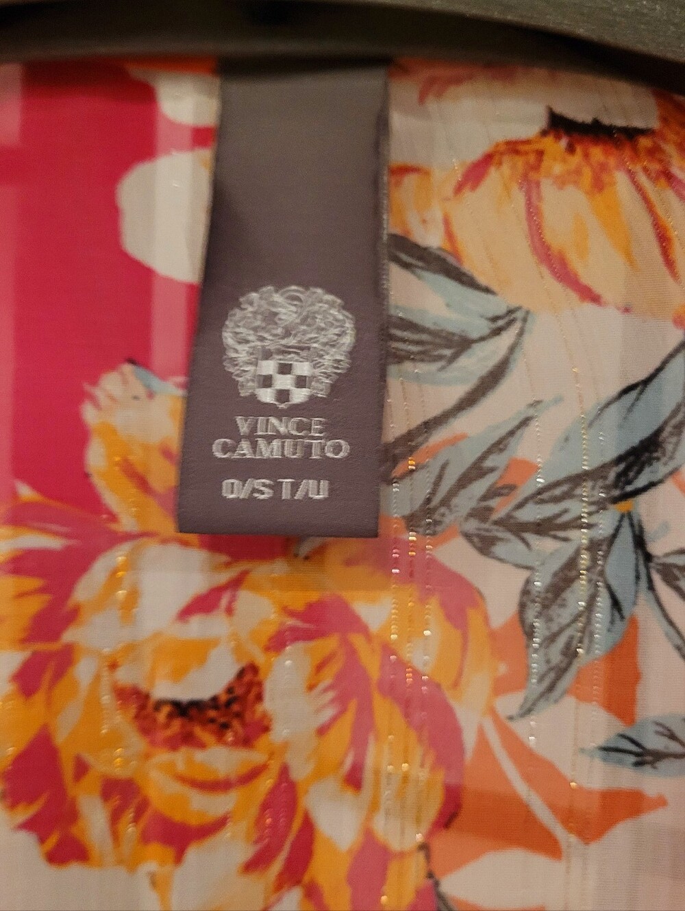 Vince Camuto Floral Kimono in Pink & Orange - Picture 3 of 4